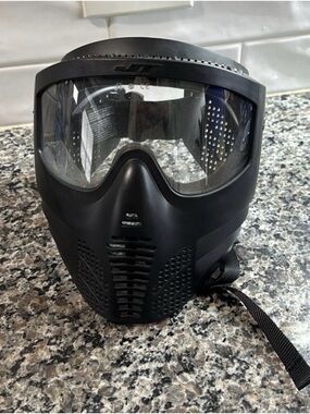 JT Black Full Face Paintball/Airsoft Mask with Clear Lens